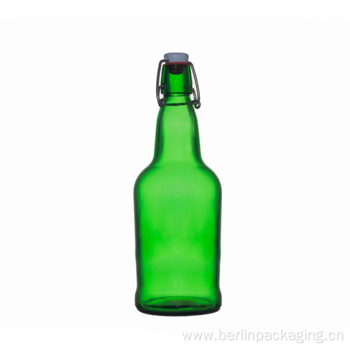 Amber Glass Beer Bottle